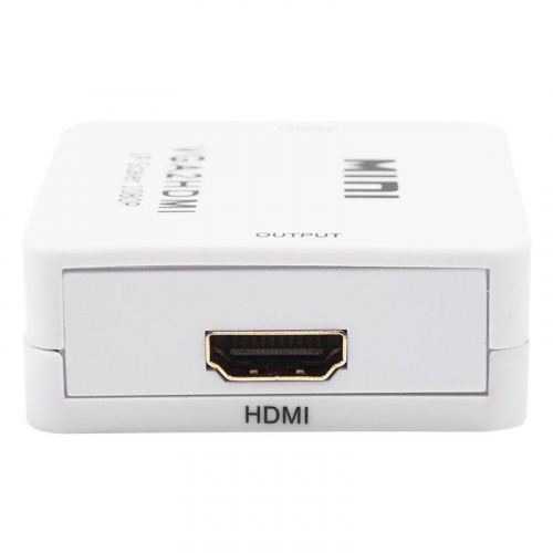 Конвертер VGA + Стерео 3.5мм на HDMI пластик бел. Rexant 17-6930 фото 6