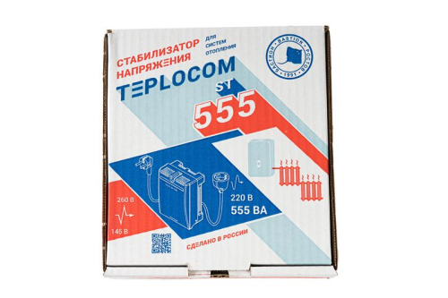 Стабилизатор напряжения TEPLOCOM ST-555 1ф 555В.А 145-275В Бастион 555 фото 11