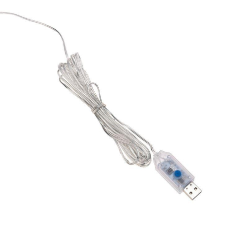 Гирлянда светодиодная "Роса "Светодиодный дождь" 3х3м LED бел. 12Вт IP20 USB+пульт управления с крючками для крепления Neon-Night 315-885 фото 7