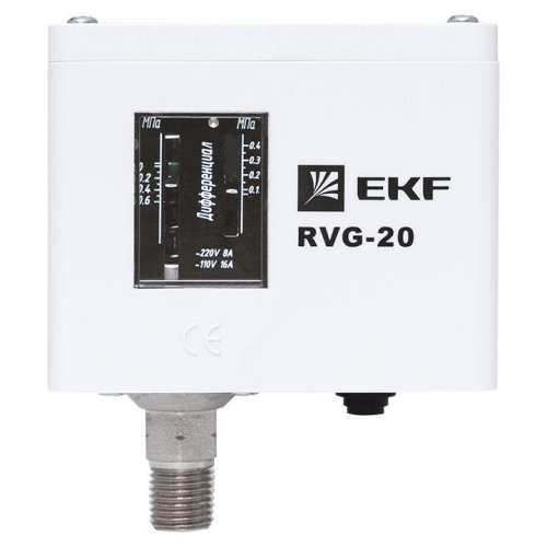 Реле избыточного давления RVG-20-0.6 (0.6МПа) EKF RVG-20-0.6 фото 15