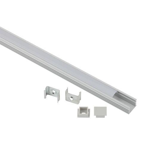 Комплект с накладным анодированным профилем 1612-1m 16х12мм. 1м САВ261 сереб. Эра Б0062813 Комплект с накладным анодированным профилем 1612-1m 16х12мм. 1м САВ261 сереб. Эра Б0062813