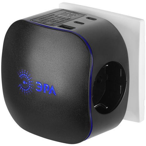 Разветвитель 3-м SP-3e-3USBAC-B + 3 USB A+C с заземл. со шторками 16А черн. Эра Б0069082 фото 6 Разветвитель 3-м SP-3e-3USBAC-B + 3 USB A+C с заземл. со шторками 16А черн. Эра Б0069082 фото 6