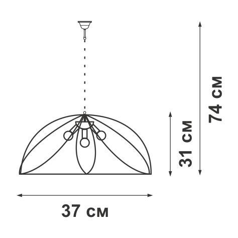 Подвес 3хE27 макс. 60Вт Vitaluce V1426/3S фото 2 Подвес 3хE27 макс. 60Вт Vitaluce V1426/3S фото 2