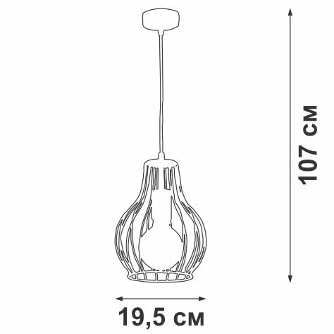 Подвес 1хE27 макс. 60Вт Vitaluce V4390-1/1S фото 2 Подвес 1хE27 макс. 60Вт Vitaluce V4390-1/1S фото 2