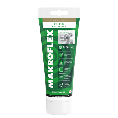 Клей монтажный Bio Line MF190 прозрачный (185г) MAKROFLEX Б0057167 Клей монтажный Bio Line MF190 прозрачный (185г) MAKROFLEX Б0057167