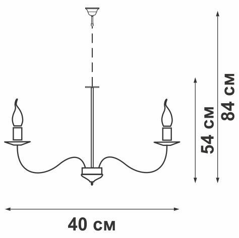 Люстра 4xE14 макс. 40Вт Vitaluce V3359/4 фото 2 Люстра 4xE14 макс. 40Вт Vitaluce V3359/4 фото 2