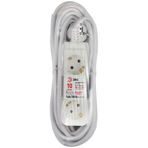 Удлинитель 3х10м с заземл. 16А U-3e-10m-3x1.5 ПВС 3x1.5 Эра Б0044035 фото 2 Удлинитель 3х10м с заземл. 16А U-3e-10m-3x1.5 ПВС 3x1.5 Эра Б0044035 фото 2