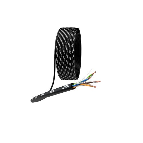 Кабель витая пара U/UTP кат.5E 4х2х24AWG solid CU PE Outdoor черн. (м) U-4-PE Эра Б0044431 Кабель витая пара U/UTP кат.5E 4х2х24AWG solid CU PE Outdoor черн. (м) U-4-PE Эра Б0044431