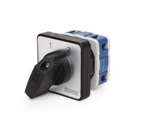 Переключатель полюсов реверс. однофазный (1-2) 10А EMAS PSA010KD133S Переключатель полюсов реверс. однофазный (1-2) 10А EMAS PSA010KD133S