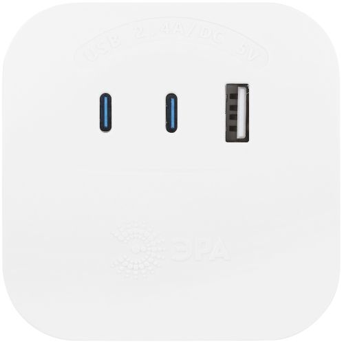 Разветвитель 4-м SP-4-3USBAC-W + 3 USB A+C со шторками 10А бел. Эра Б0069083 фото 7 Разветвитель 4-м SP-4-3USBAC-W + 3 USB A+C со шторками 10А бел. Эра Б0069083 фото 7