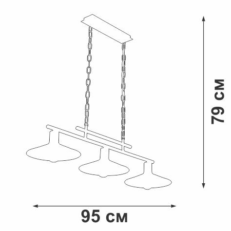 Люстра 3хE27 макс. 40Вт Vitaluce V4873-8/3 фото 2 Люстра 3хE27 макс. 40Вт Vitaluce V4873-8/3 фото 2