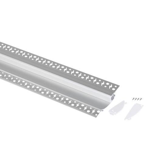 Комплект с анодированным профилем под штукатурку 9818 98х18.8мм 2.5м Эра Б0062845 фото 3 Комплект с анодированным профилем под штукатурку 9818 98х18.8мм 2.5м Эра Б0062845 фото 3