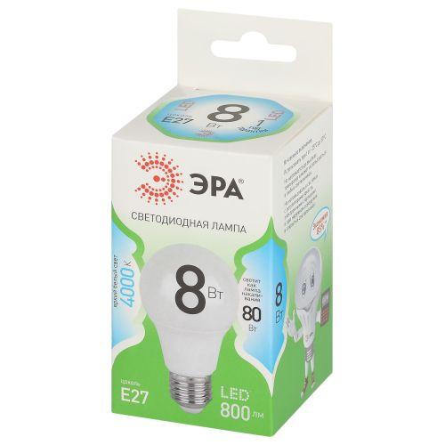 Лампа светодиодная GREEN LINE A60-8W-840-E27 GL 8Вт груша 4000К яркий свет бел. E27 Эра Б0067139 фото 2 Лампа светодиодная GREEN LINE A60-8W-840-E27 GL 8Вт груша 4000К яркий свет бел. E27 Эра Б0067139 фото 2