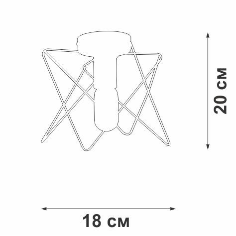 Люстра 1xE27 макс. 40Вт Vitaluce V4721-1/1PL фото 2 Люстра 1xE27 макс. 40Вт Vitaluce V4721-1/1PL фото 2