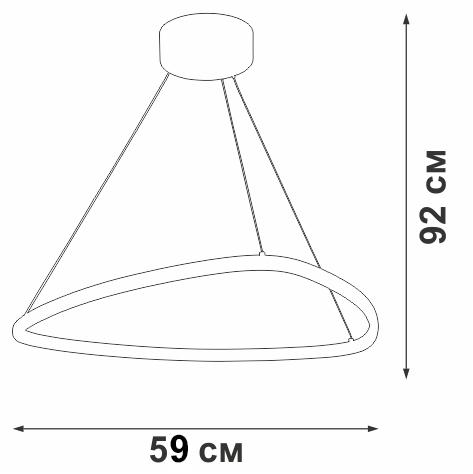 Светильник светодиодный LED 39Вт 3000К 3050лм Vitaluce V04624-03/1S фото 2 Светильник светодиодный LED 39Вт 3000К 3050лм Vitaluce V04624-03/1S фото 2