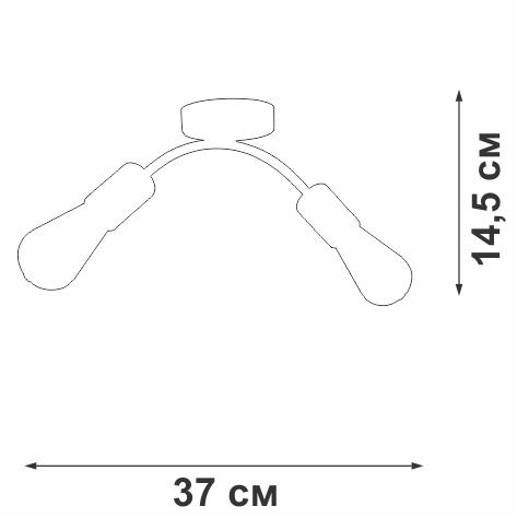 Люстра 2xE27 макс. 40Вт Vitaluce V4989-0/2PL фото 2 Люстра 2xE27 макс. 40Вт Vitaluce V4989-0/2PL фото 2