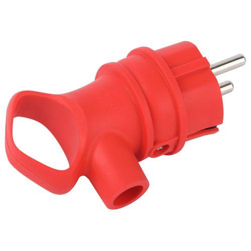 Вилка угловая VX12-R-IP44 16А IP44 с заземл. с кольцом каучук красн. Эра Б0069324 фото 3 Вилка угловая VX12-R-IP44 16А IP44 с заземл. с кольцом каучук красн. Эра Б0069324 фото 3