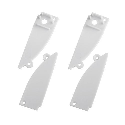 Набор заглушек 9818-3 профиля 9818 2шт глухие 2шт с отверстием Эра Б0062788 Набор заглушек 9818-3 профиля 9818 2шт глухие 2шт с отверстием Эра Б0062788