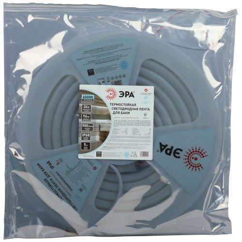 Лента светодиодная LS2835-9.6-120-24-6500K-IP68-5м 24В термостойкая для бани холод. бел. в комплекте: 2 заглушки; 10 крепежей (уп.5м) Эра Б0062329 фото 3 Лента светодиодная LS2835-9.6-120-24-6500K-IP68-5м 24В термостойкая для бани холод. бел. в комплекте: 2 заглушки; 10 крепежей (уп.5м) Эра Б0062329 фото 3