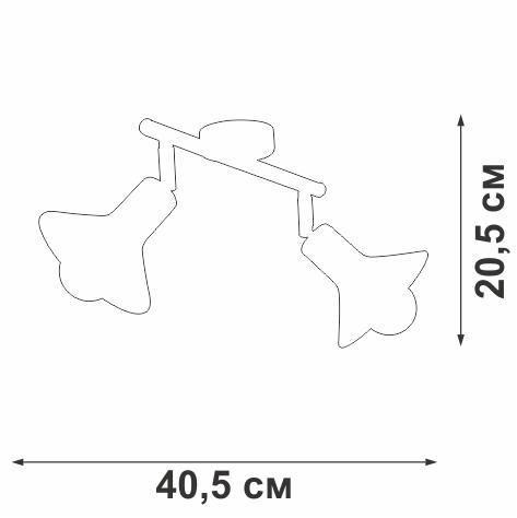 Люстра 2xE27 макс. 40Вт Vitaluce V4807-0/2PL фото 2 Люстра 2xE27 макс. 40Вт Vitaluce V4807-0/2PL фото 2