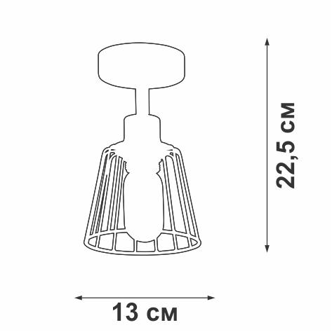 Люстра 1хE27 макс. 60Вт Vitaluce V4589-1/1PL фото 2 Люстра 1хE27 макс. 60Вт Vitaluce V4589-1/1PL фото 2