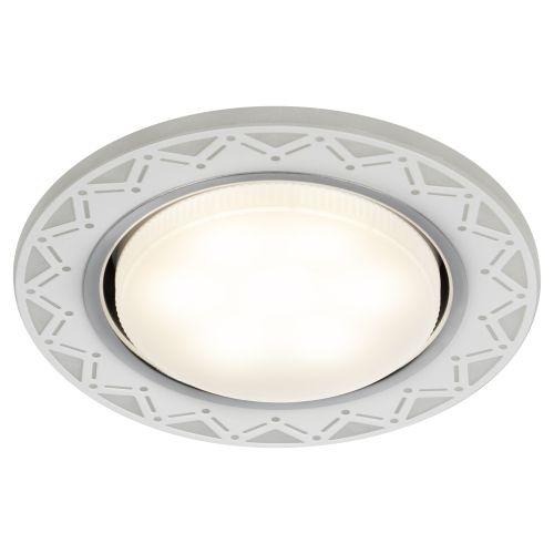 Светильник светодиодный точечный DK LD27 WH/WH GX53 декор со светодиод. подсветкой бел./бел. ЭРА Б0037388 фото 2 Светильник светодиодный точечный DK LD27 WH/WH GX53 декор со светодиод. подсветкой бел./бел. ЭРА Б0037388 фото 2