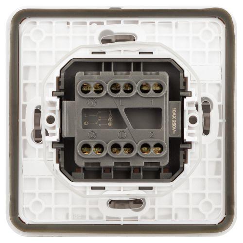 Переключатель Эксперт 11-1526-01 двойн. IP55 10АХ-250В СУ бел. Эра Б0063248 фото 3 Переключатель Эксперт 11-1526-01 двойн. IP55 10АХ-250В СУ бел. Эра Б0063248 фото 3
