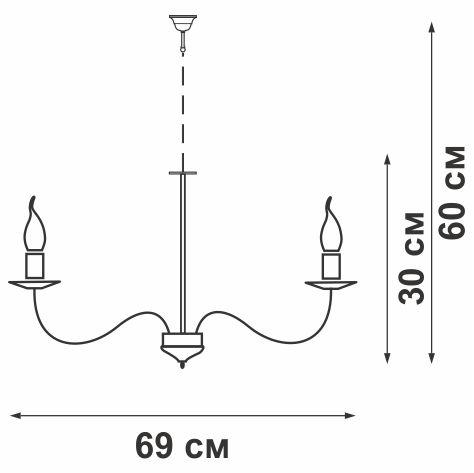 Люстра 5xE14 макс. 40Вт Vitaluce V1661-1/5 фото 3 Люстра 5xE14 макс. 40Вт Vitaluce V1661-1/5 фото 3