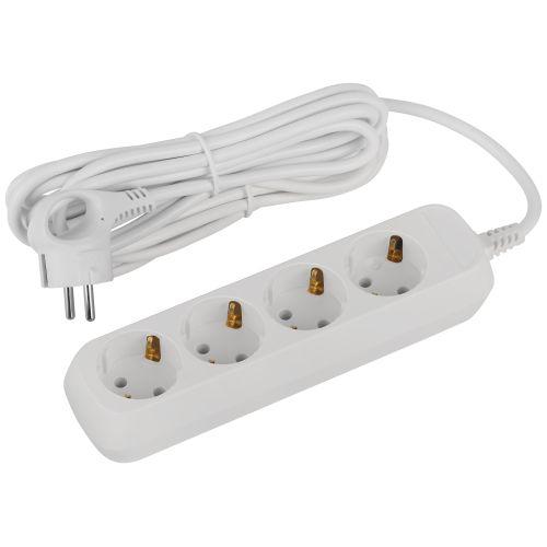 Удлинитель 4х5м с заземл. ПВС 3х0.75 UDL-10-450-E Greenline Эра Б0065060 Удлинитель 4х5м с заземл. ПВС 3х0.75 UDL-10-450-E Greenline Эра Б0065060