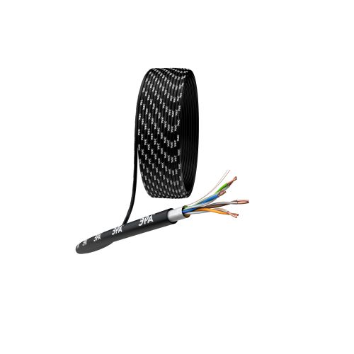 Кабель витая пара F/UTP кат.5E 4х2х24AWG solid CU PE Outdoor черн. (м) F-4-PE Эра Б0044689 Кабель витая пара F/UTP кат.5E 4х2х24AWG solid CU PE Outdoor черн. (м) F-4-PE Эра Б0044689