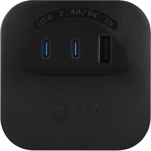 Разветвитель 4-м SP-4-3USBAC-B + 3 USB A+C со шторками 10А черн. Эра Б0069084 фото 7 Разветвитель 4-м SP-4-3USBAC-B + 3 USB A+C со шторками 10А черн. Эра Б0069084 фото 7