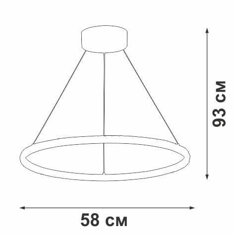 Светильник светодиодный LED 38Вт 3000К 2530лм Vitaluce V04628-03/1S фото 2 Светильник светодиодный LED 38Вт 3000К 2530лм Vitaluce V04628-03/1S фото 2