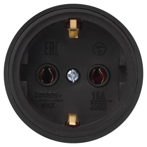 Розетка RX11-B-IP44 16А IP44 прямая с заземл. каучук черн. ЭРА Б0069325 фото 10 Розетка RX11-B-IP44 16А IP44 прямая с заземл. каучук черн. ЭРА Б0069325 фото 10