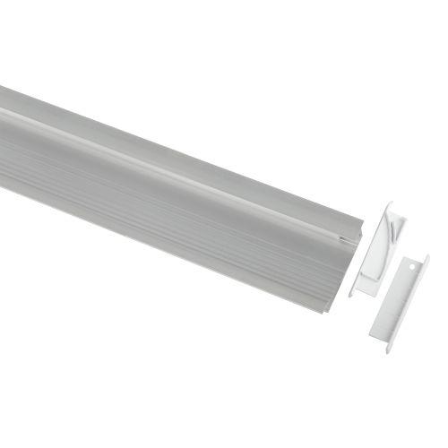 Комплект с врезным анодированным профилем 6814 68х14мм 2м Эра Б0062863 Комплект с врезным анодированным профилем 6814 68х14мм 2м Эра Б0062863