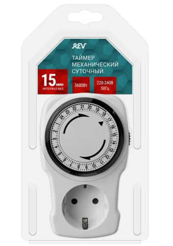 Таймер суточный мех. с заземл. 3.5кВт REV 66987 2 фото 4