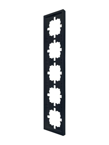 Рамка 5-м ZIMA горизонт. черн. бархат LEZARD 704-4200-150 фото 2 Рамка 5-м ZIMA горизонт. черн. бархат LEZARD 704-4200-150 фото 2