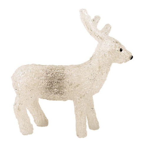 Фигура светодиодная акриловая "Олененок" 30х14х35см 40LED бел. 1Вт 4.5В IP20 элементы питания 3хAA (не в компл.) Neon-Night 513-321 фото 4