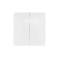 Выключатель 2-кл. СП ROUND MIELE 10А с подсветкой перламутр Kranz KR-78-0714-1