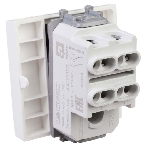 Инвертор модульный 1-кл. 2п 2мод. Avanti "Белое облако" 16А IP20 бел. DKC 4400122 фото 4
