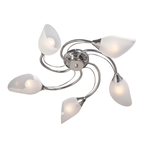 Люстра 5xE14 макс. 40Вт плафон ПП Vitaluce V3236/5PL