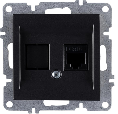 Розетка компьютерная LAVIN/KAREN RJ45 кат.6 механизм черн. ARVIA 50 07 2000 247 Розетка компьютерная LAVIN/KAREN RJ45 кат.6 механизм черн. ARVIA 50 07 2000 247