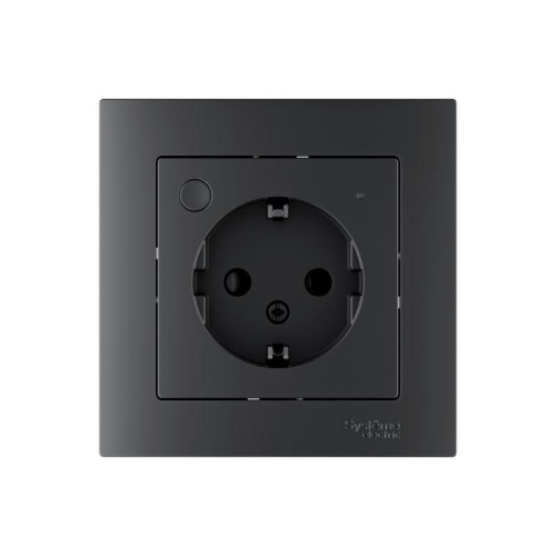 Розетка AtlasDesign Smart 16А L+N с заземл. защ. шторки Zigbee механизм карбон SE ATN001045Z фото 9