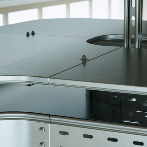 Крышка для лотка осн.200 L3000 сталь 1.2мм с заземл. оцинк. DKC 3552412 фото 2