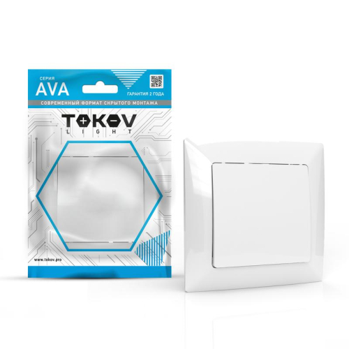 Выключатель 1-кл. СП AVA 10А IP20 в сборе бел. TOKOV ELECTRIC TKL-AV-V1F-C01 Выключатель 1-кл. СП AVA 10А IP20 в сборе бел. TOKOV ELECTRIC TKL-AV-V1F-C01