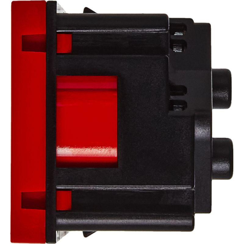 Розетка 2мод. 16А 250В 45град. с заземл. без защ. шторок винт. зажимы красн. ИЭК Leg 4525051 фото 4