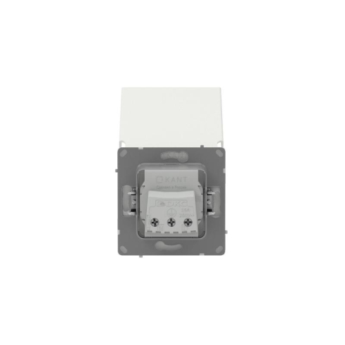 Розетка силовая KANT IP44 2P+E защ. шторки с крышкой бел. песок DKC 7010013 фото 5