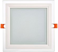 Светильник светодиодный ДВО 1625 18Вт 4000К IP20 встраив. со стекл. квадр. IEK LDVO0-1625-18-4000-K01