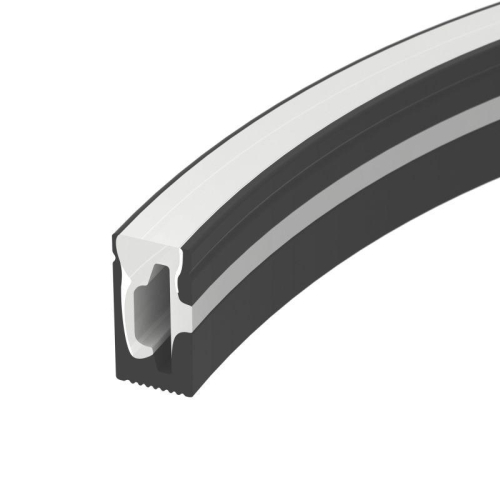 Профиль силиконовый WPH-FLEX-0612-SIDE-S8-5m BLACK силикон (уп.5м) Arlight 045782