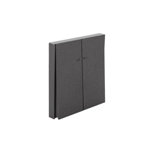 Выключатель 2-кл. СП STRONG MIELE 10А с подсветкой графит Kranz KR-78-0714-6 фото 5