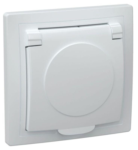 Розетка 1-м СП Кварта РСб10-3-КБ 16А IP20 с заземл. с крышкой бел. GENERICA ERK15-K01-16-DM Розетка 1-м СП Кварта РСб10-3-КБ 16А IP20 с заземл. с крышкой бел. GENERICA ERK15-K01-16-DM